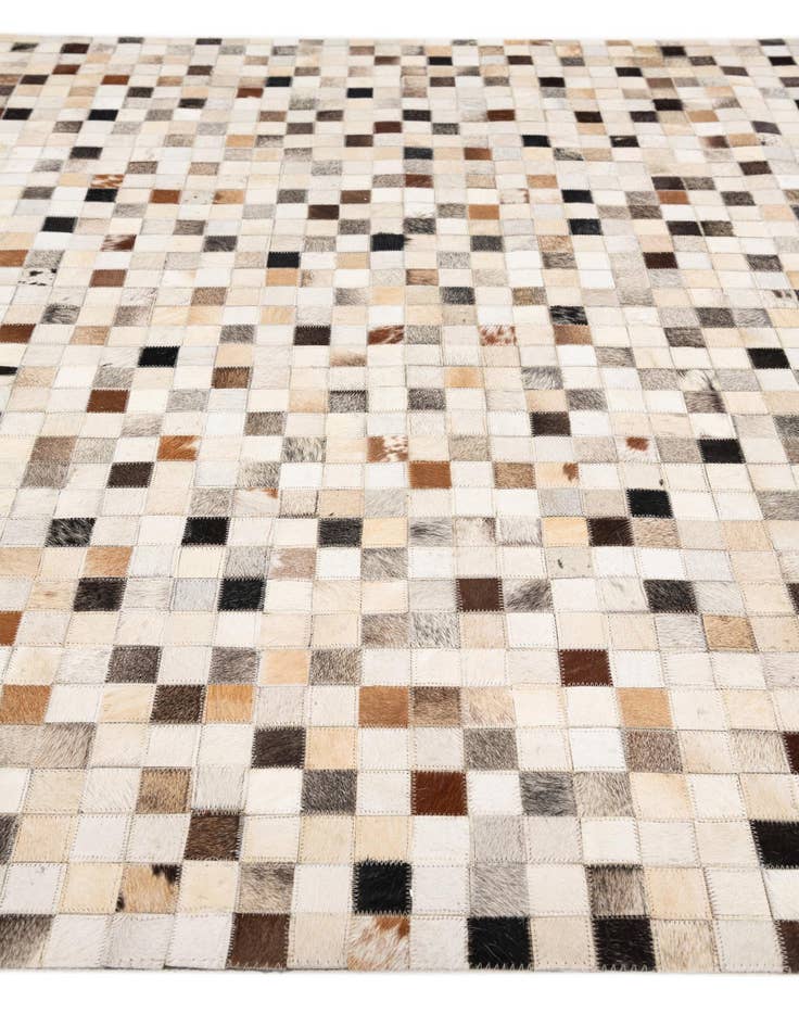 Detail image of  5' x 7' 10 Cowhide Stocks Rug