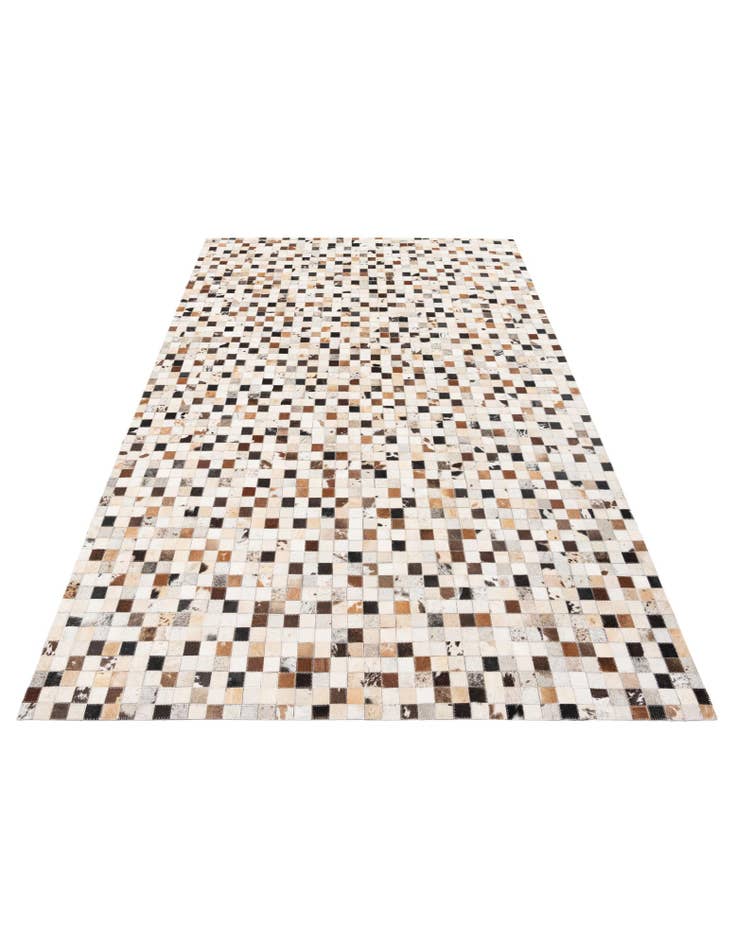 Detail image of  5' x 7' 10 Cowhide Stocks Rug