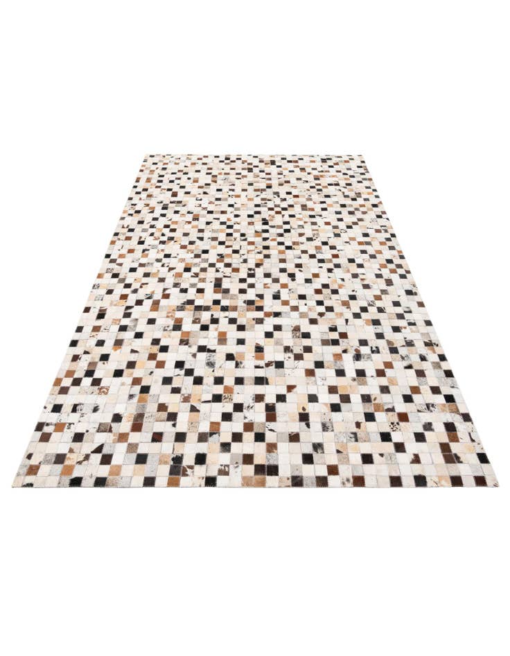 Detail image of  5' x 7' 10 Cowhide Stocks Rug