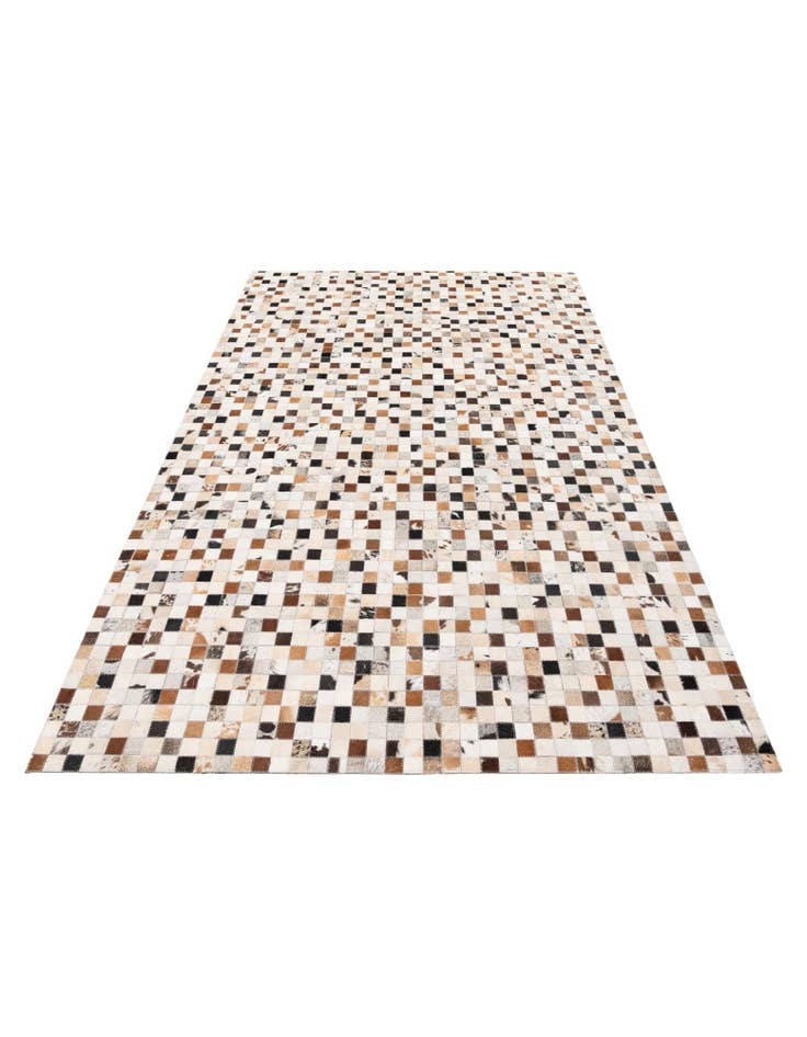 Detail image of  5' x 7' 10 Cowhide Stocks Rug