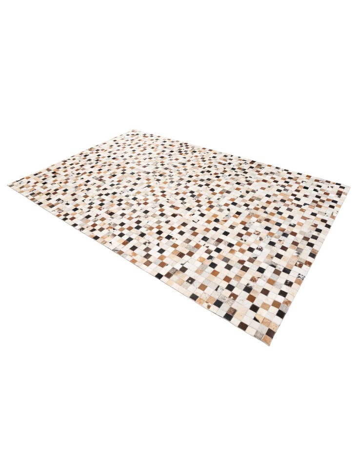 Detail image of  5' x 7' 10 Cowhide Stocks Rug