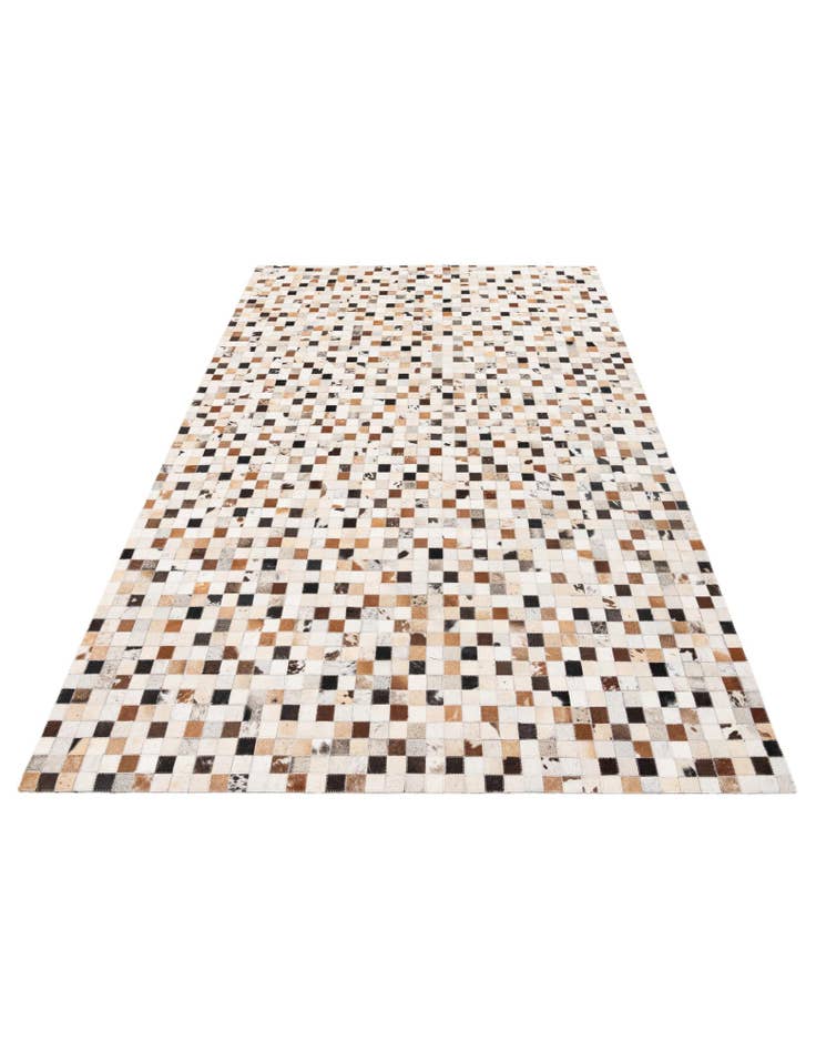 Detail image of  5' x 7' 10 Cowhide Stocks Rug