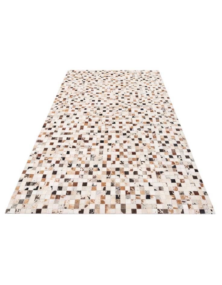 Detail image of  5' x 8' Cowhide Stocks Rug