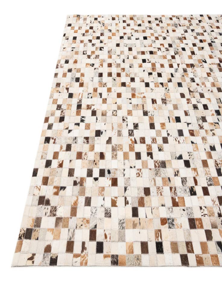 Detail image of  5' x 8' Cowhide Stocks Rug