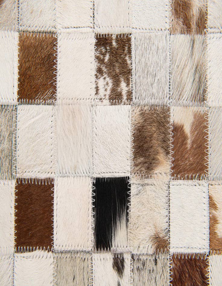 Detail image of  5' x 8' Cowhide Stocks Rug
