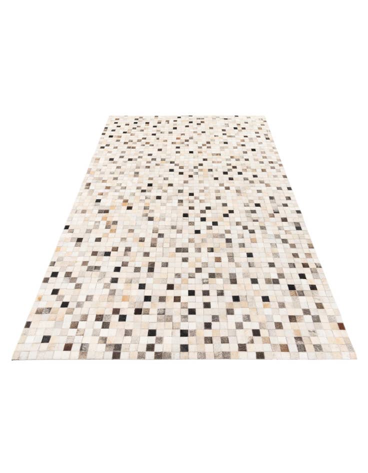 Detail image of  5' x 8' Cowhide Stocks Rug