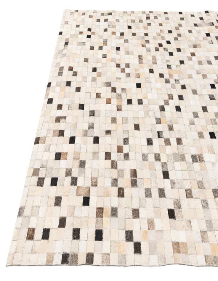 Detail image of  5' x 8' Cowhide Stocks Rug