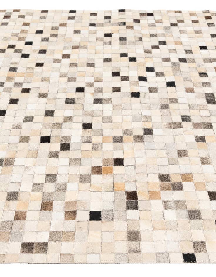 Detail image of  5' x 8' Cowhide Stocks Rug