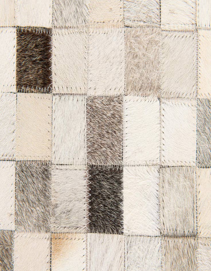 Detail image of  5' x 8' Cowhide Stocks Rug