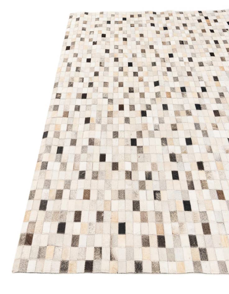 Detail image of  5' x 7' 11 Cowhide Stocks Rug