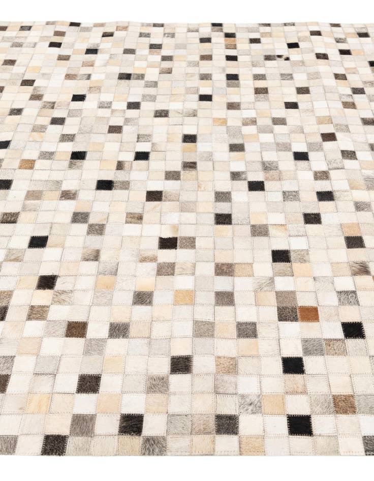 Detail image of  5' x 7' 11 Cowhide Stocks Rug