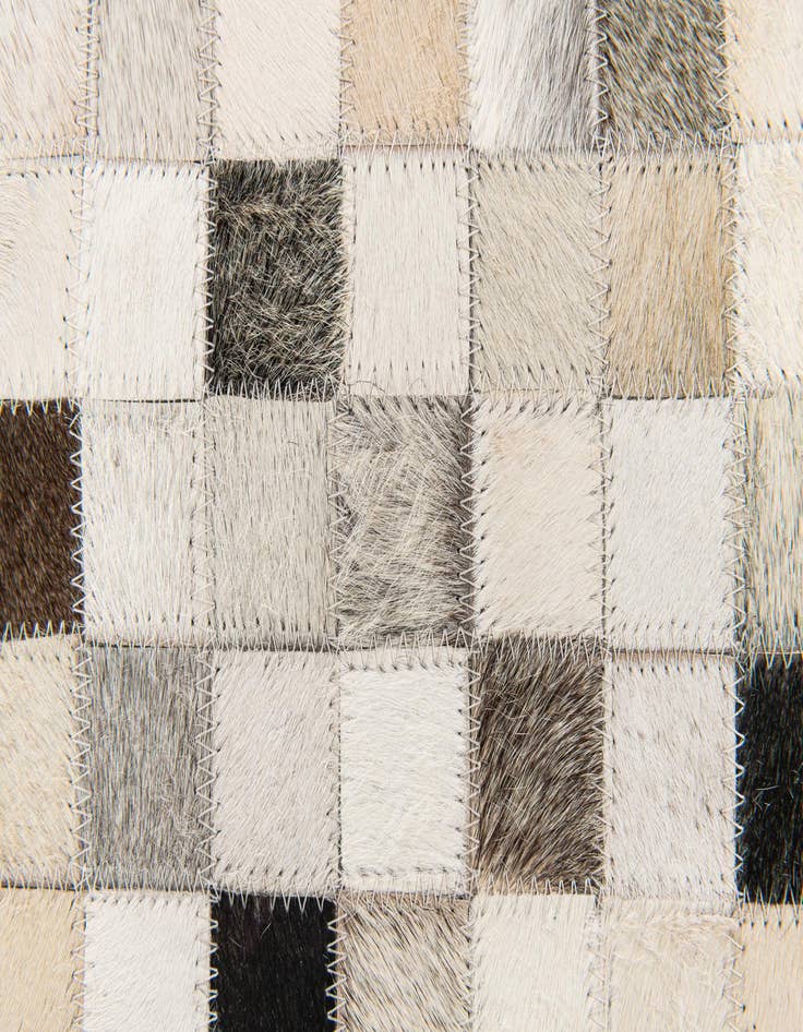 Detail image of  5' x 7' 11 Cowhide Stocks Rug