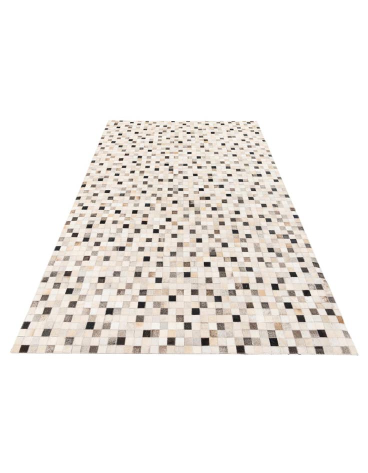 Detail image of  5' 1 x 8' 1 Cowhide Stocks Rug