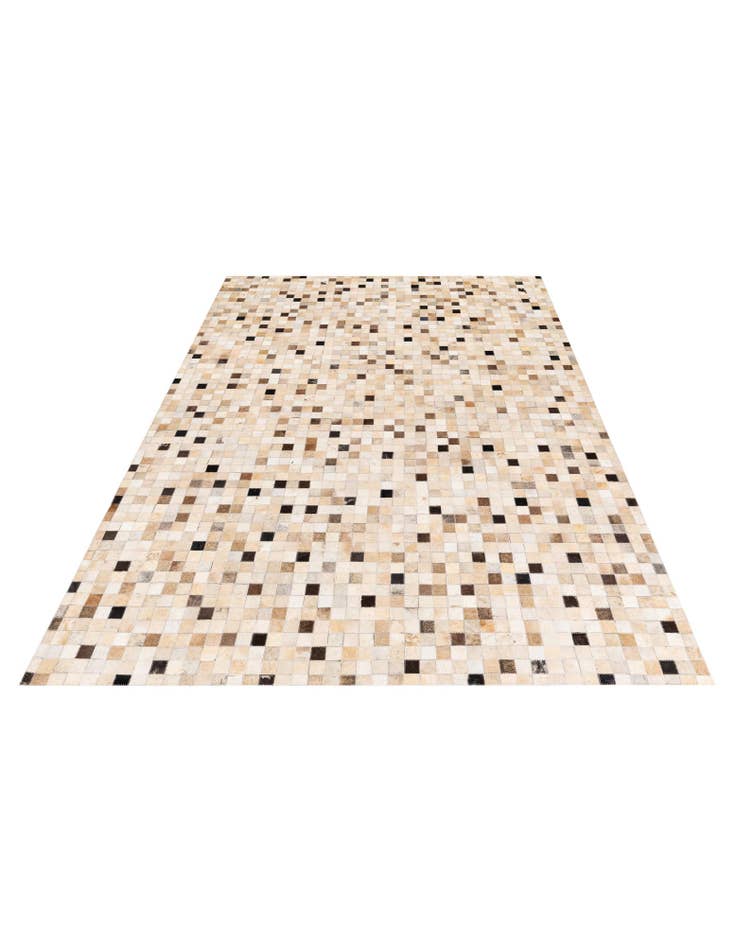 Detail image of  5' 4 x 7' 7 Cowhide Stocks Rug