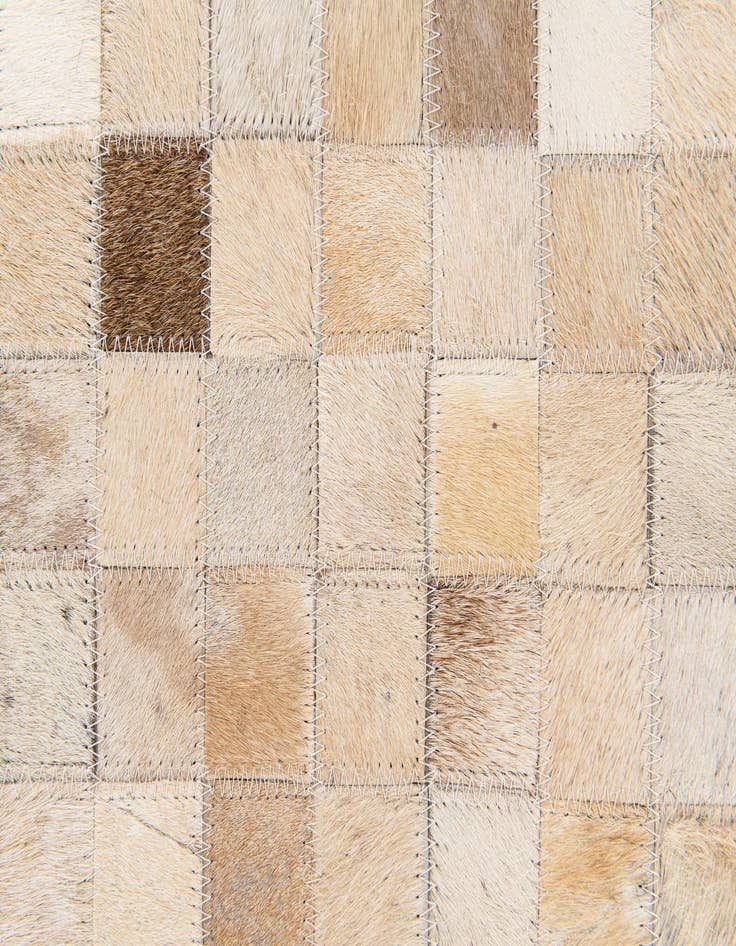 Detail image of  5' 4 x 7' 7 Cowhide Stocks Rug