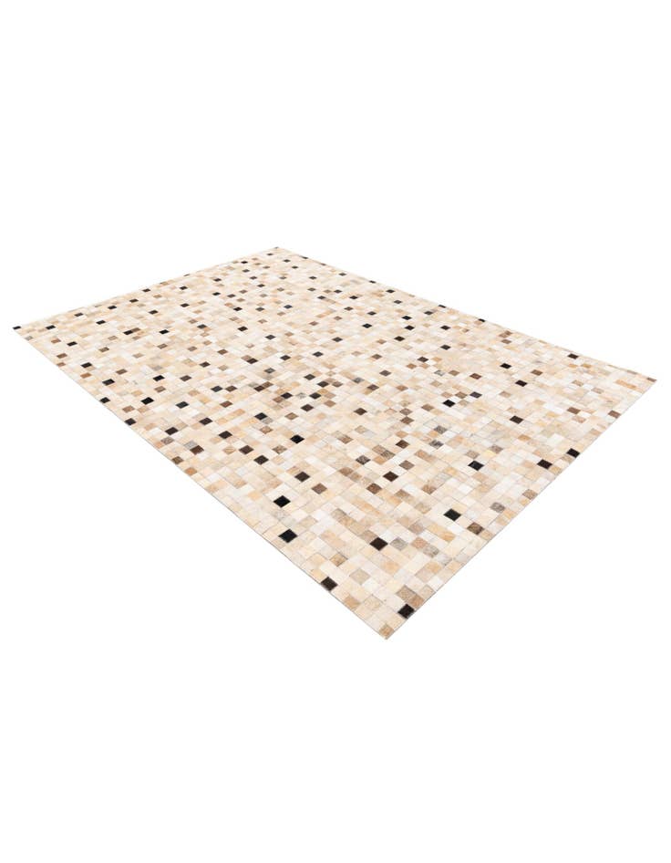 Detail image of  5' 3 x 7' 6 Cowhide Stocks Rug