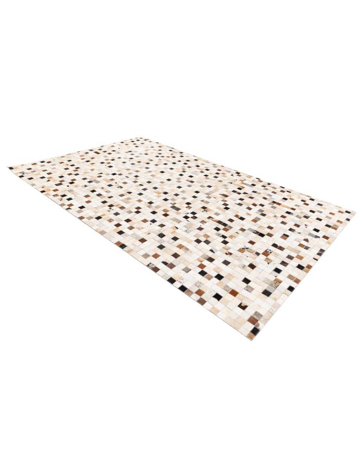 Detail image of  5' x 8' Cowhide Stocks Rug