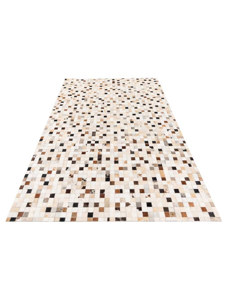Detail image of  5' x 8' Cowhide Stocks Rug