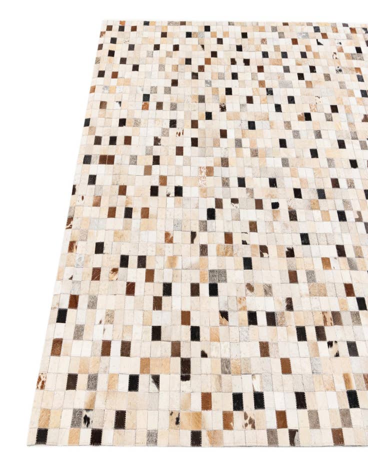 Detail image of  5' x 8' Cowhide Stocks Rug