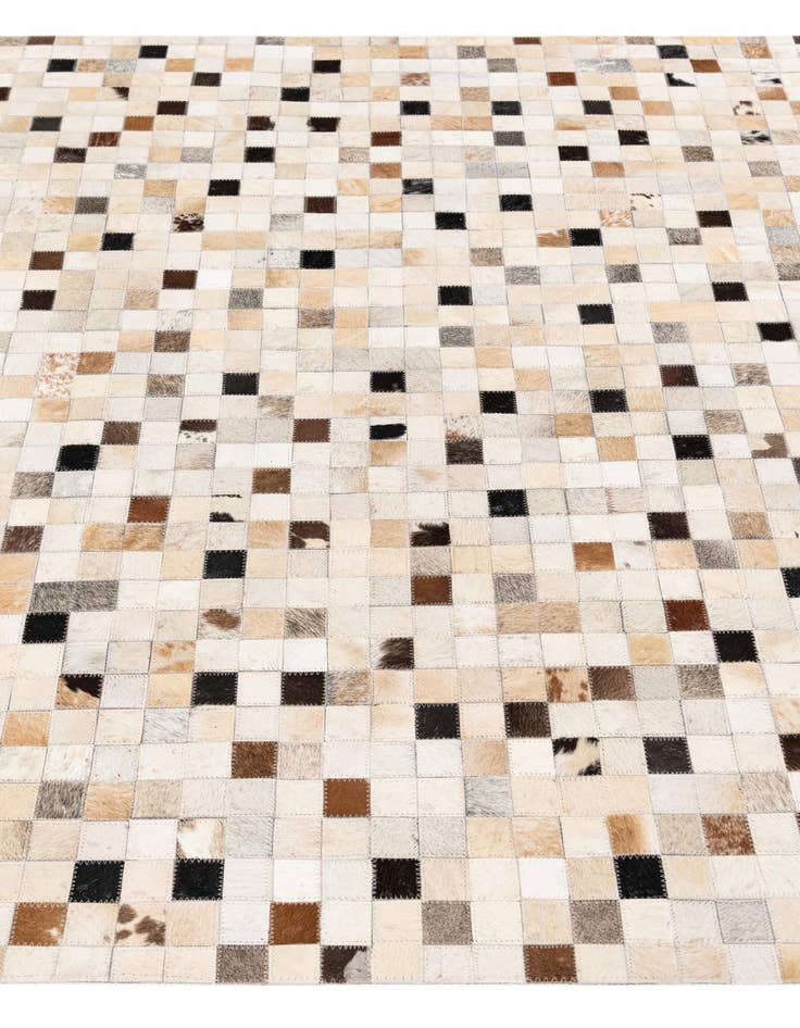 Detail image of  5' x 8' Cowhide Stocks Rug