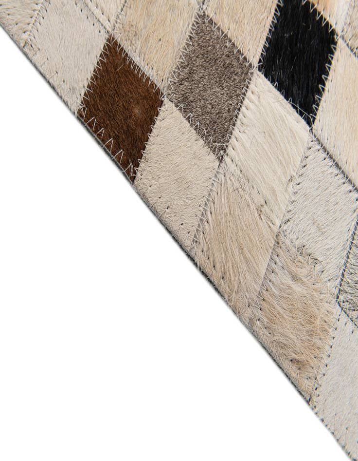 Detail image of  5' x 8' Cowhide Stocks Rug