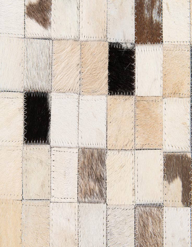 Detail image of  5' x 8' Cowhide Stocks Rug