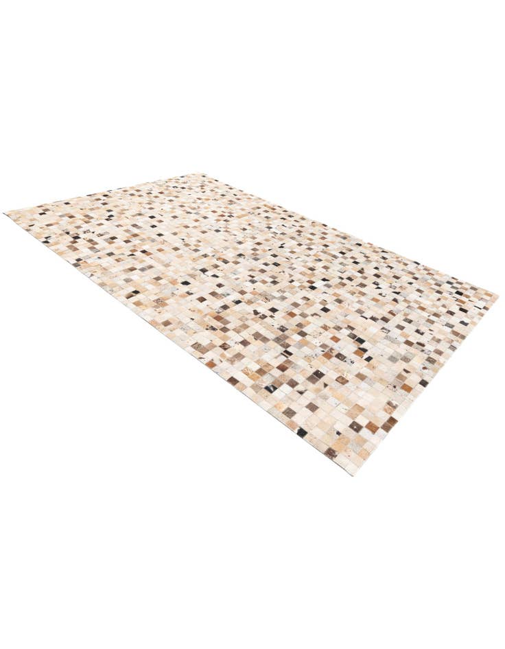 Detail image of  5' 1 x 8' Cowhide Stocks Rug