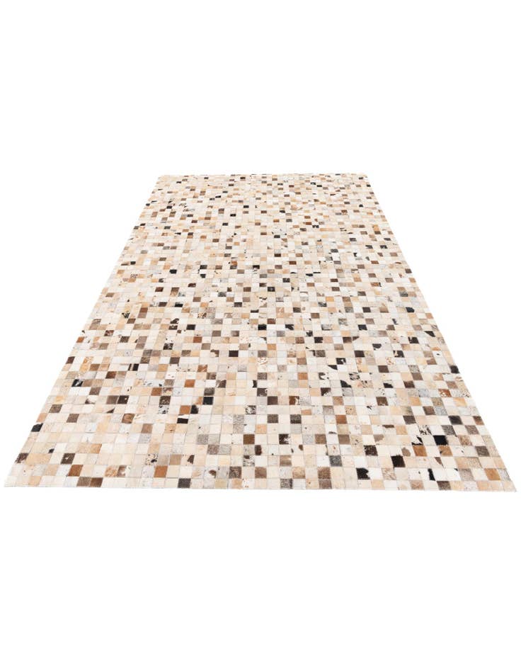 Detail image of  5' 1 x 8' Cowhide Stocks Rug