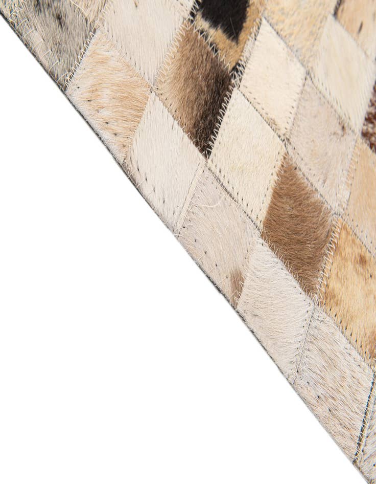 Detail image of  5' 1 x 8' Cowhide Stocks Rug