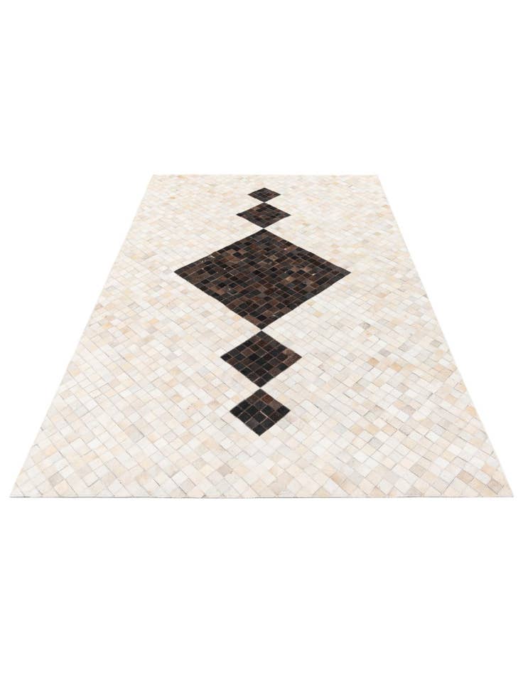 Detail image of  5' x 7' 11 Cowhide Stocks Rug