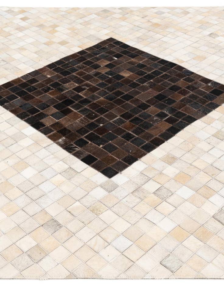 Detail image of  5' x 7' 11 Cowhide Stocks Rug