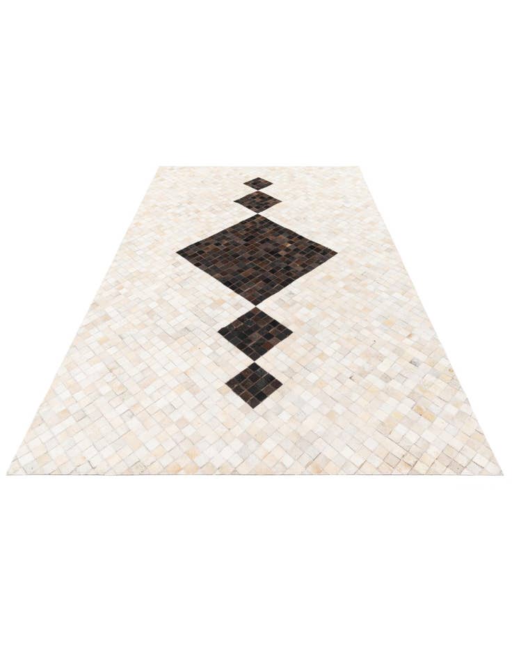 Detail image of  5' x 7' 11 Cowhide Stocks Rug