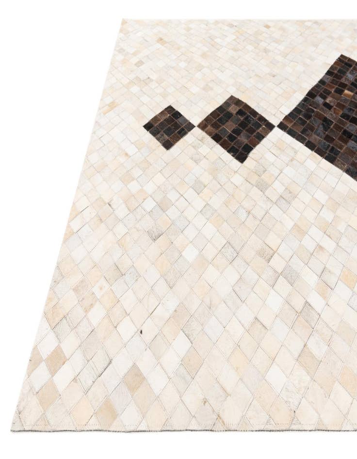 Detail image of  5' x 7' 11 Cowhide Stocks Rug