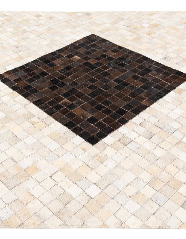 Detail image of  5' x 7' 11 Cowhide Stocks Rug