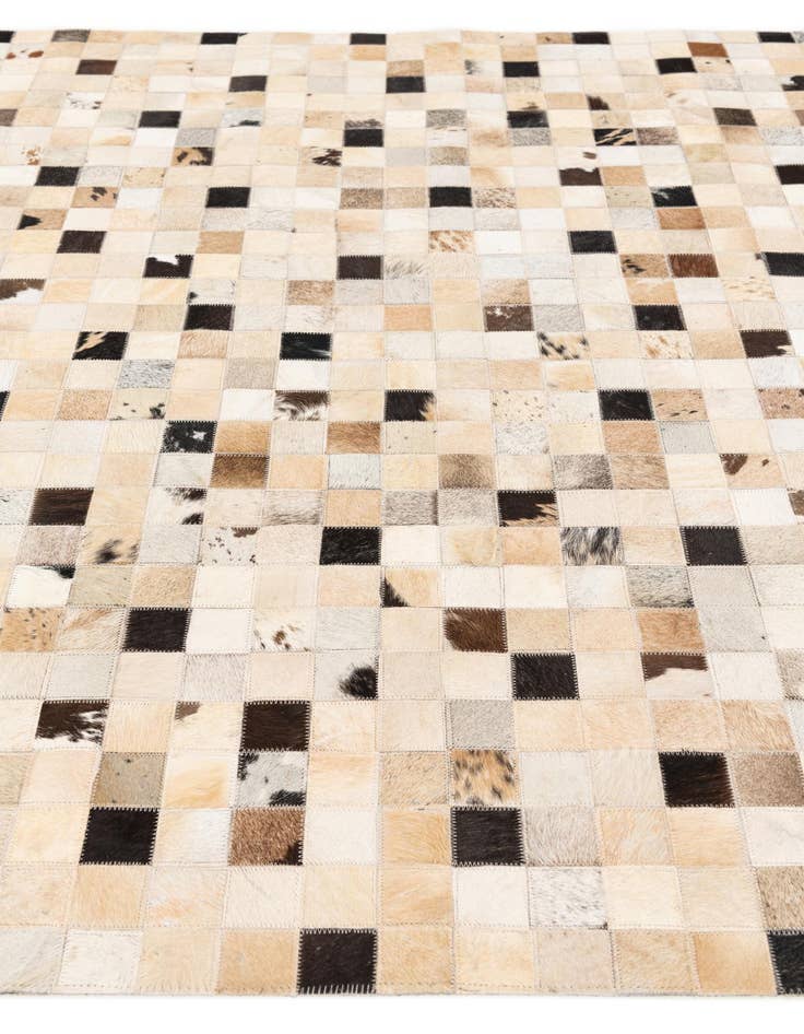 Detail image of  5' x 7' 11 Cowhide Stocks Rug