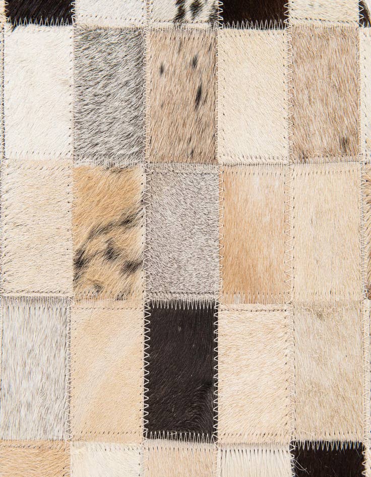 Detail image of  5' x 7' 11 Cowhide Stocks Rug
