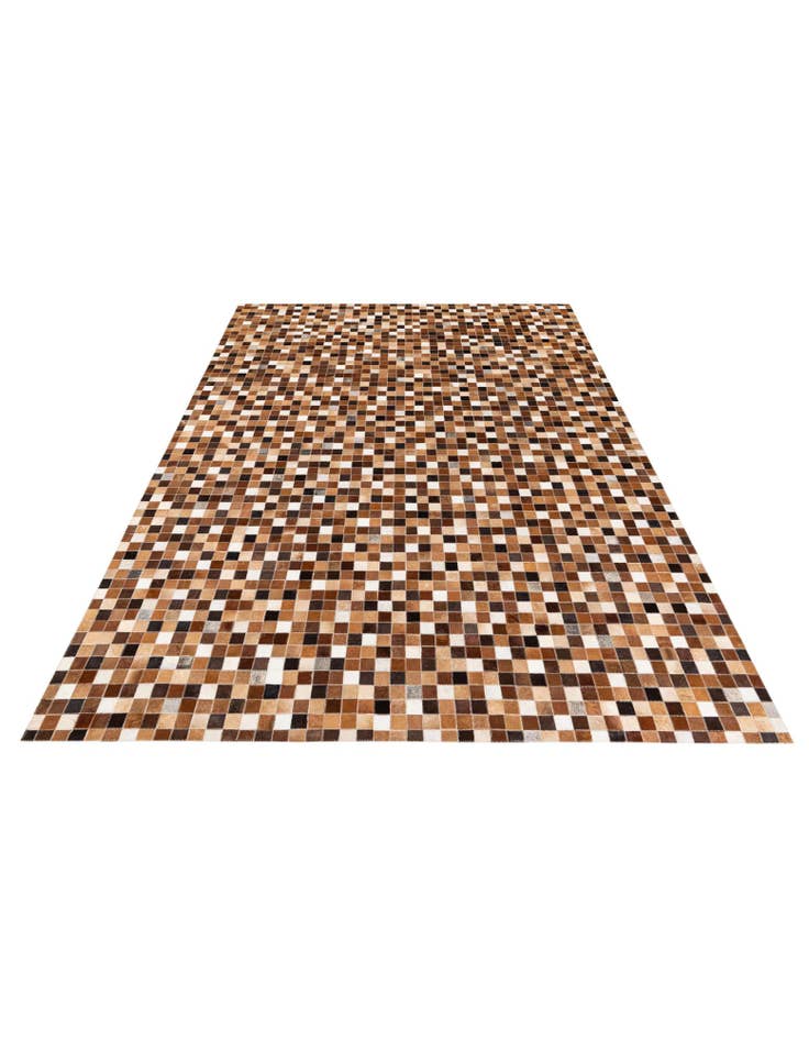 Detail image of  5' 9 x 8' Cowhide Stocks Rug