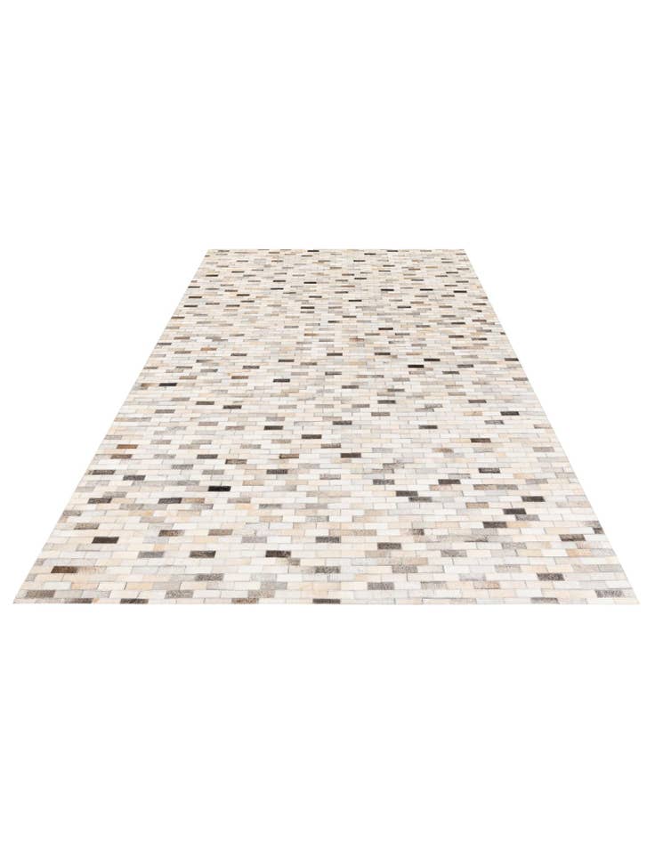 Detail image of  5' 8 x 7' 10 Cowhide Stocks Rug