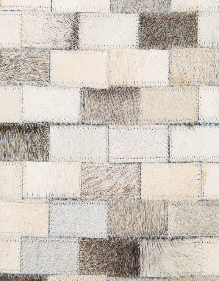 Detail image of  5' 9 x 7' 11 Cowhide Stocks Rug