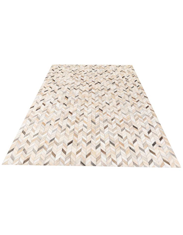 Detail image of  5' 9 x 7' 11 Cowhide Stocks Rug