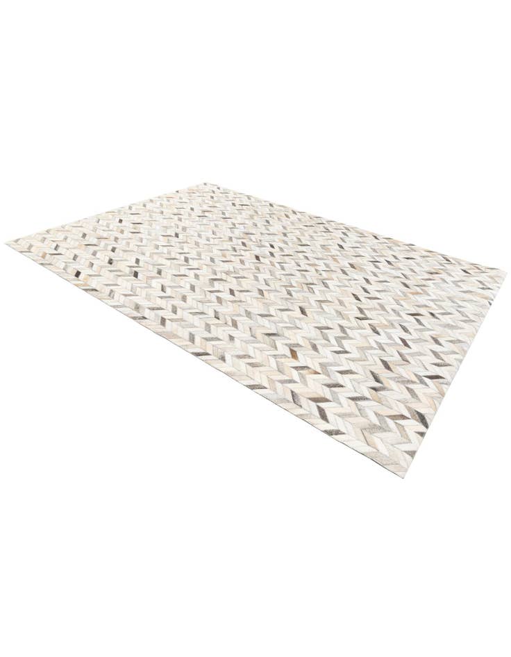 Detail image of  5' 9 x 8' 1 Cowhide Stocks Rug