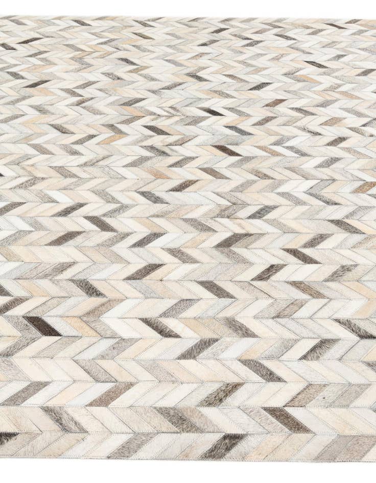 Detail image of  5' 9 x 8' 1 Cowhide Stocks Rug