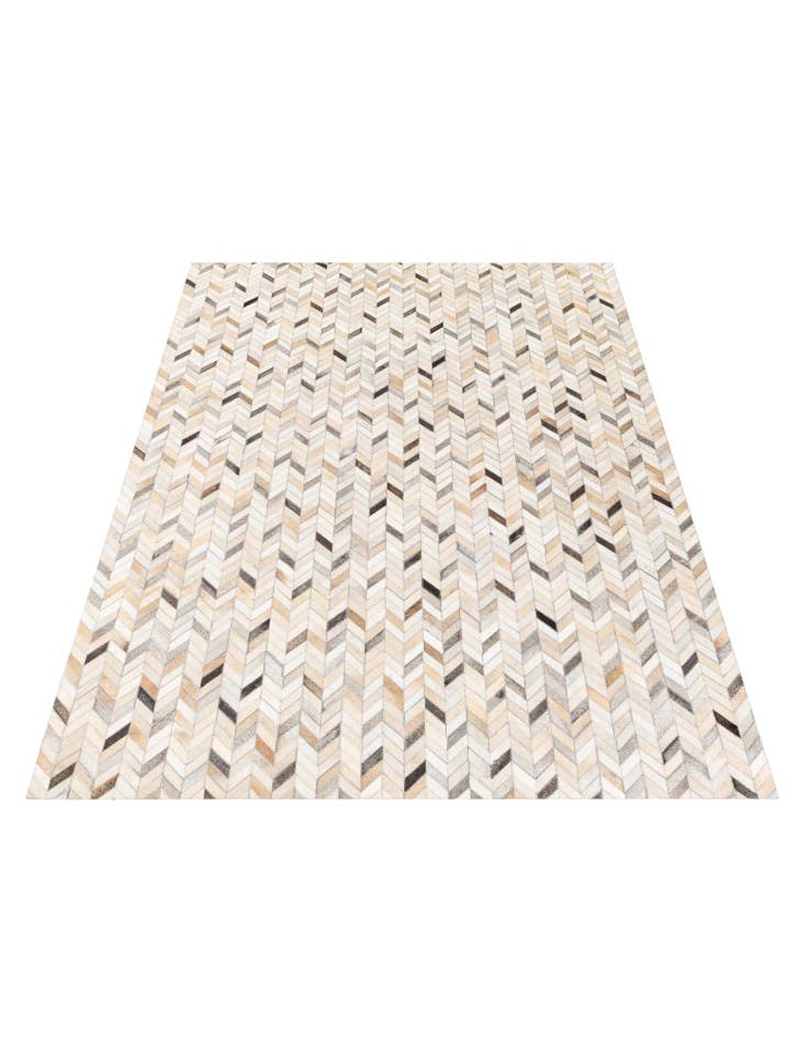 Detail image of  5' 8 x 8' 1 Cowhide Stocks Rug