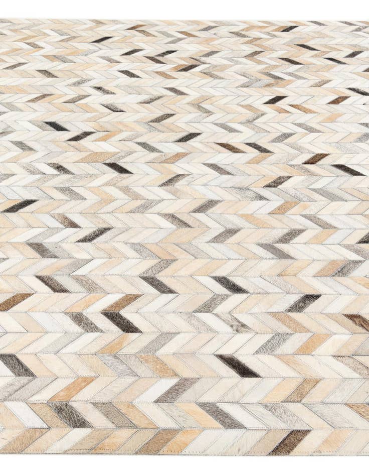 Detail image of  5' 8 x 8' 1 Cowhide Stocks Rug