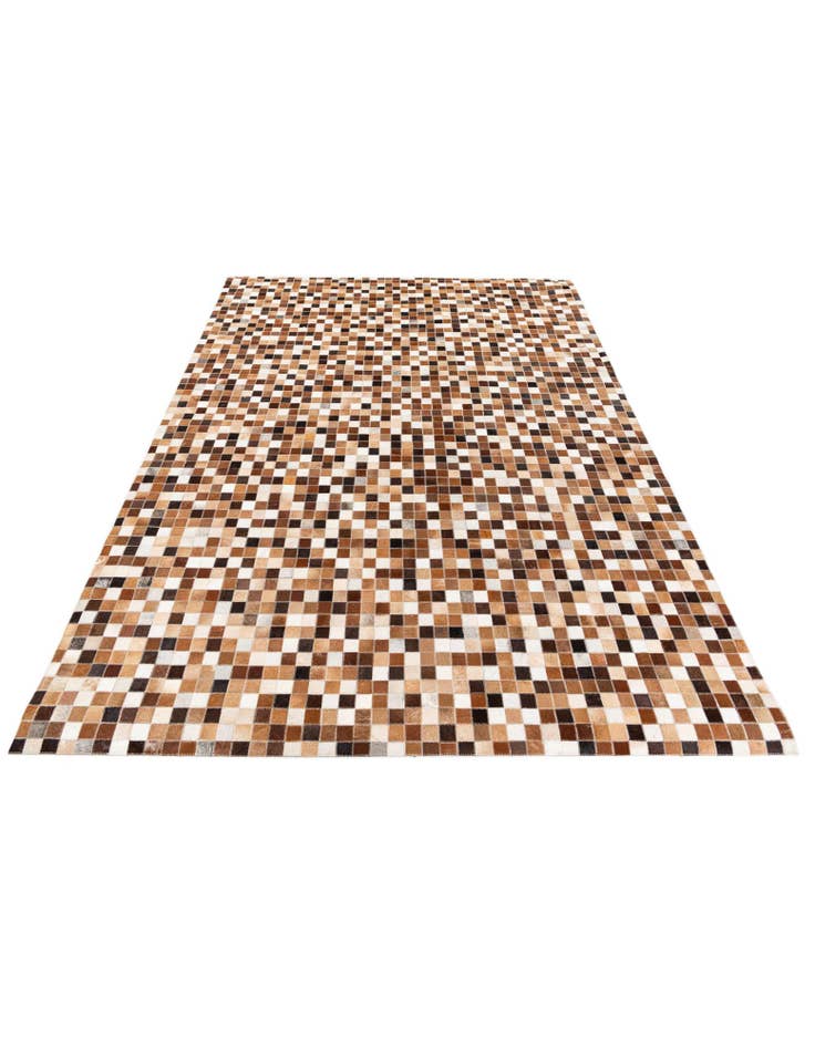 Detail image of  5' 9 x 7' 11 Cowhide Stocks Rug