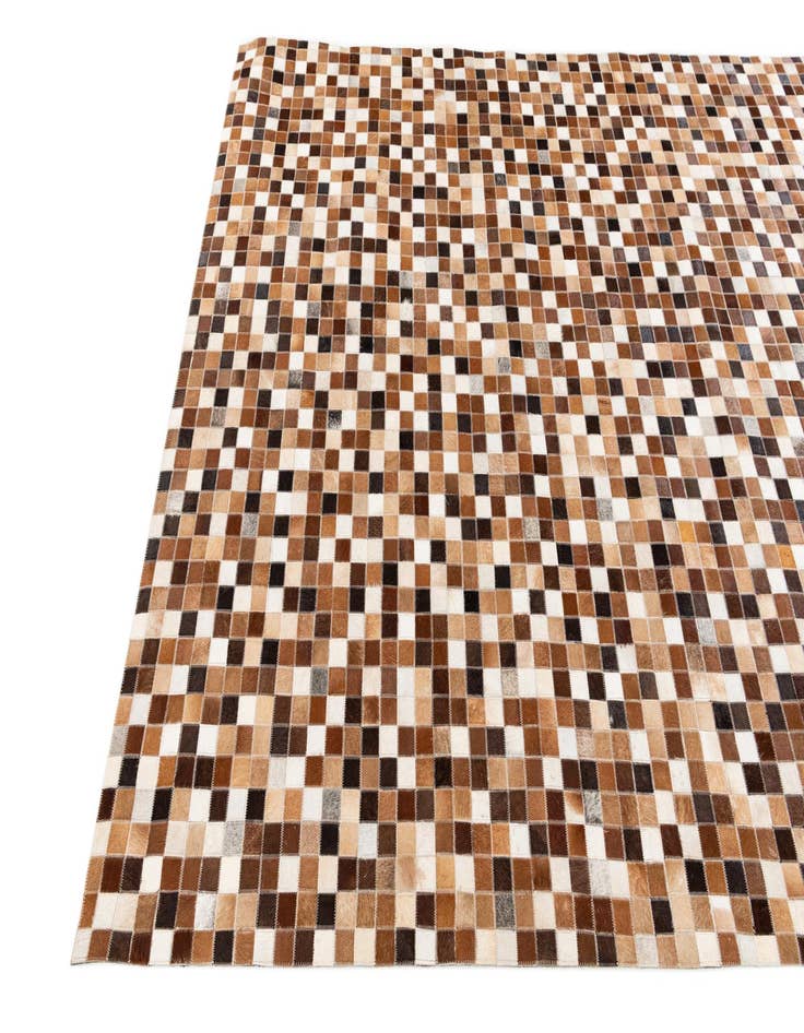 Detail image of  5' 9 x 7' 11 Cowhide Stocks Rug