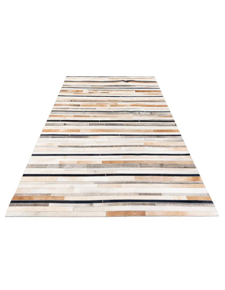 Detail image of  5' x 8' Cowhide Stocks Rug