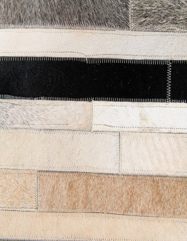 Detail image of  5' x 8' Cowhide Stocks Rug