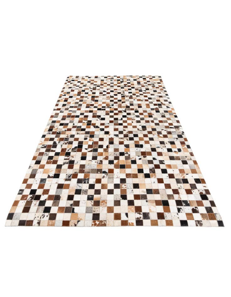 Detail image of  5' x 7' 11 Cowhide Stocks Rug