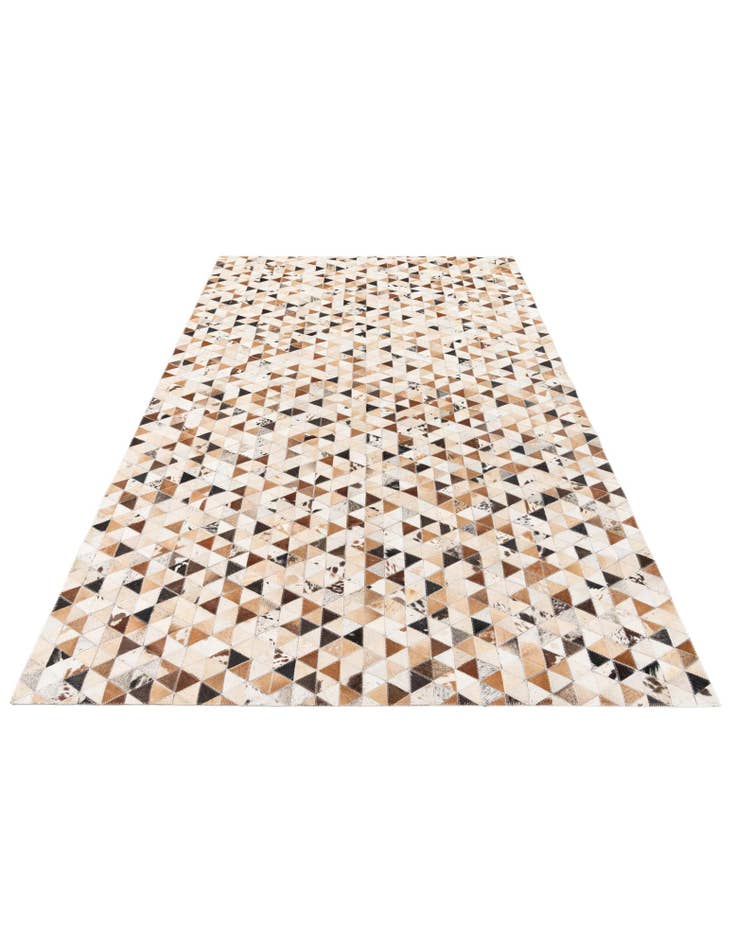 Detail image of  5' 1 x 7' 11 Cowhide Stocks Rug